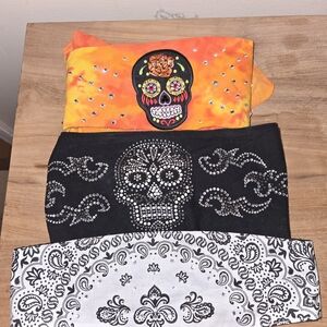 Colorful Skull Bandanas Set